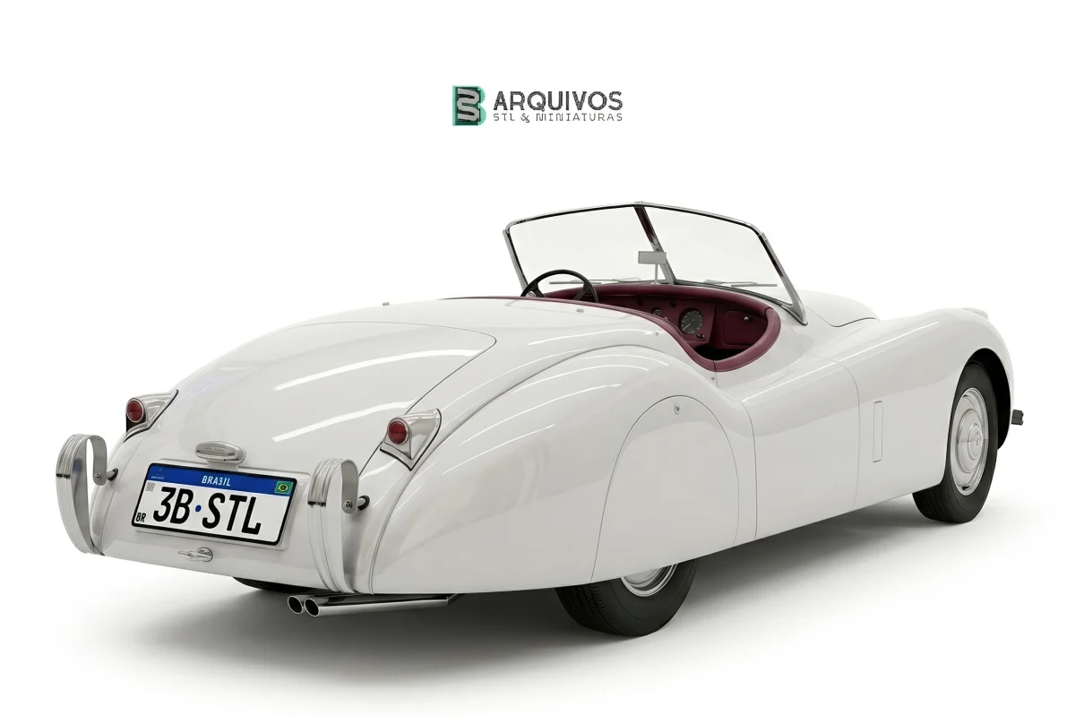 Modelo 3D STL - Jaguar XK120 — foto 3